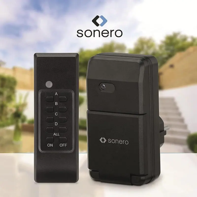 Priza cu telecomanda pentru exterior 1100W Sonero s-rcs301 41317                                                                                                                                        
