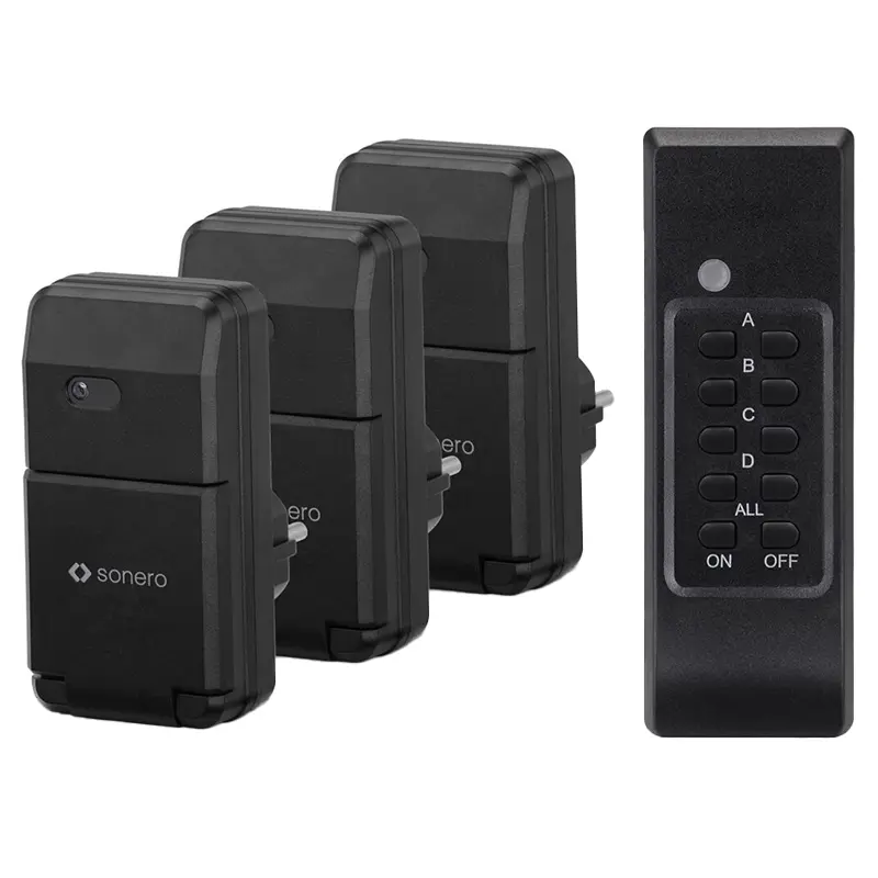 Priza cu telecomanda set 3 buc pentru exterior Sonero s-rcs303  41375                                                                                                                                   