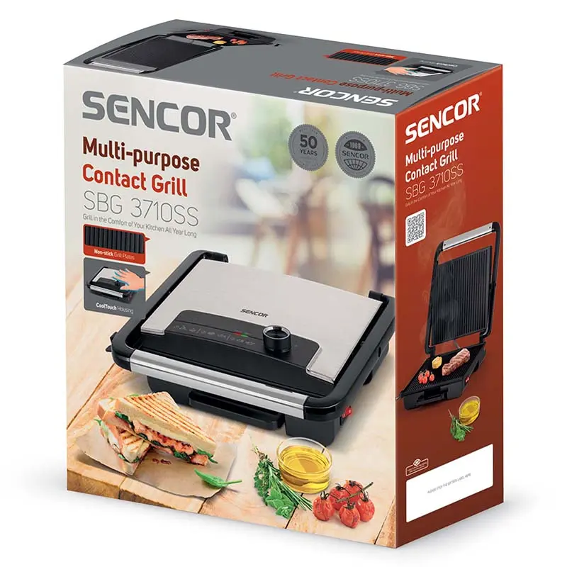 Grill electric 2000W Sencor S-SBG3710SS