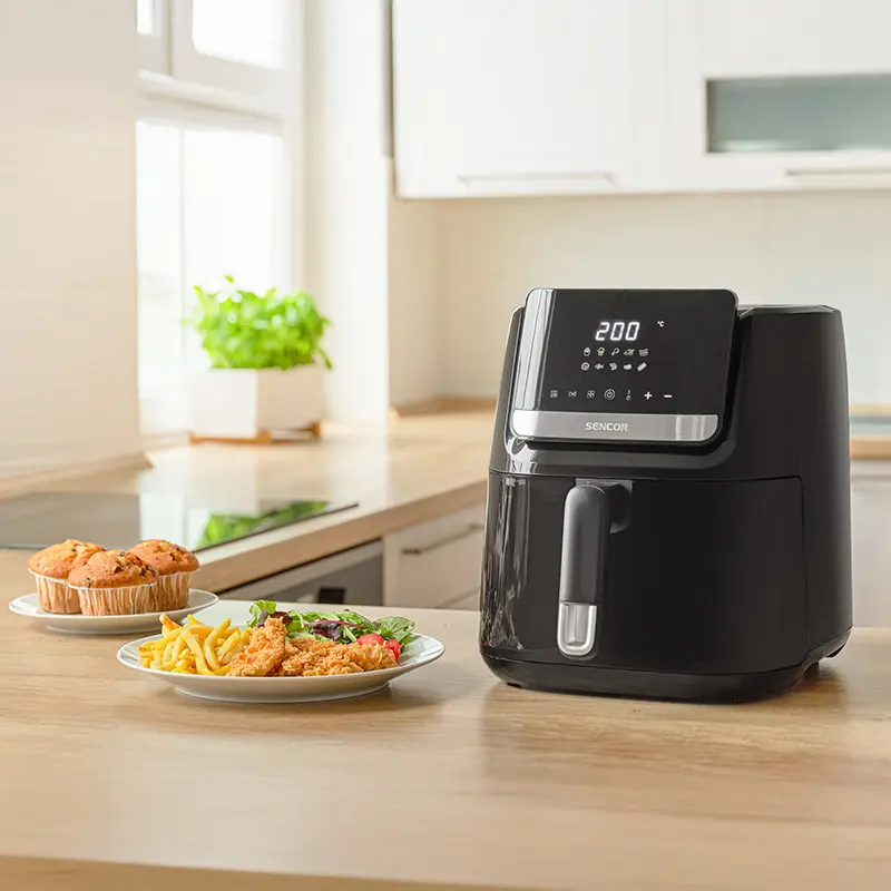 Friteuza Digital Airfryer 6.5L 1600W Sencor S-SFR6550BK