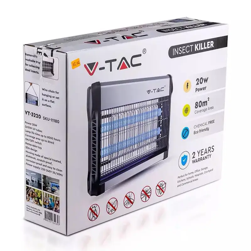 Aparat ANTI-INSECTE cu lumina UV 2x10W (capcana insecte )SKU-11180 45560