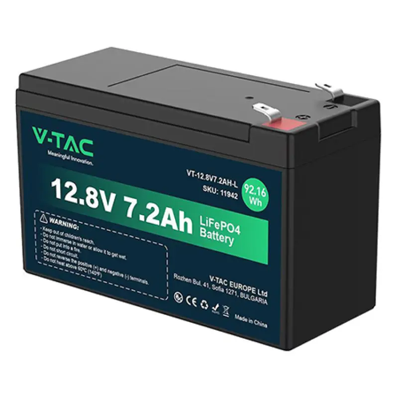 ACUMULATOR LITHIUM 12.8V 7.2AH 150X63X93MM