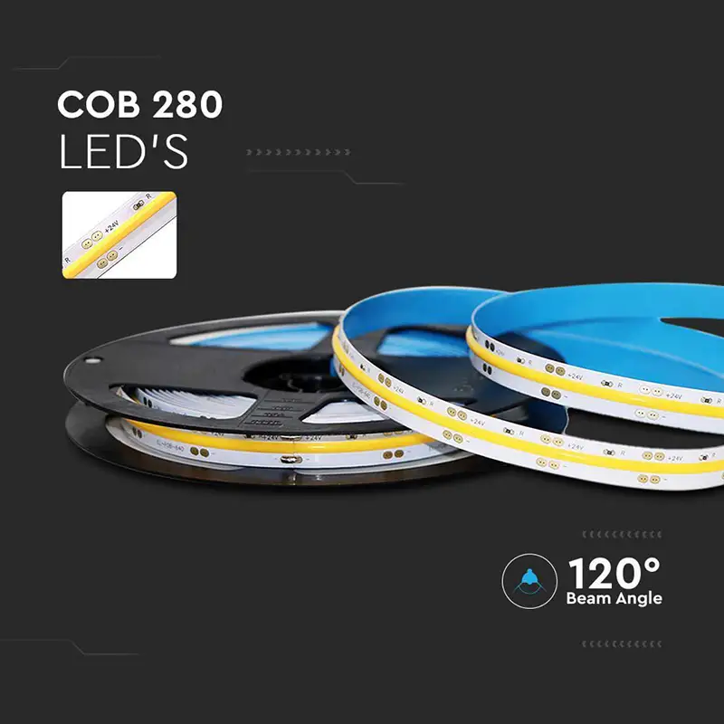 Banda LED COB 24V /6400K , IP20 , lungime 5m , SKU-212654