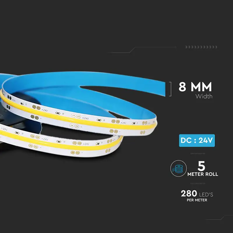 Banda LED COB 24V /6400K , IP20 , lungime 5m , SKU-212654