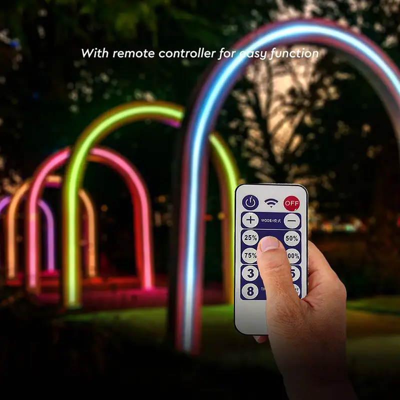 Kit banda LED RGB incarcare solara , IP67 , lungime 5m , SKU-23046