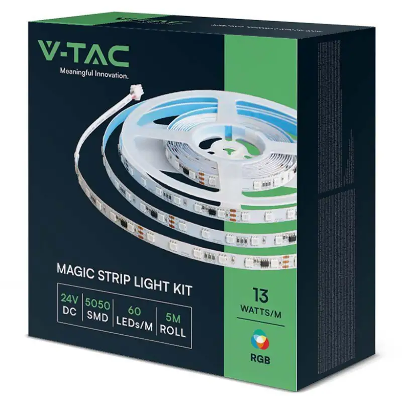 Kit  LED SMD5050 , lungime 5m , 24V ,  RGB IP20 SKU-23145