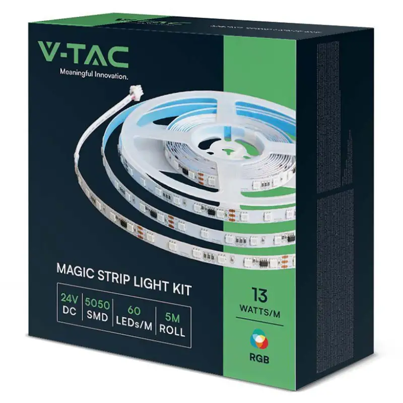 Kit banda LED SMD5050 , lungime 5m , 24V , RGB , IP65 , SKU-23146