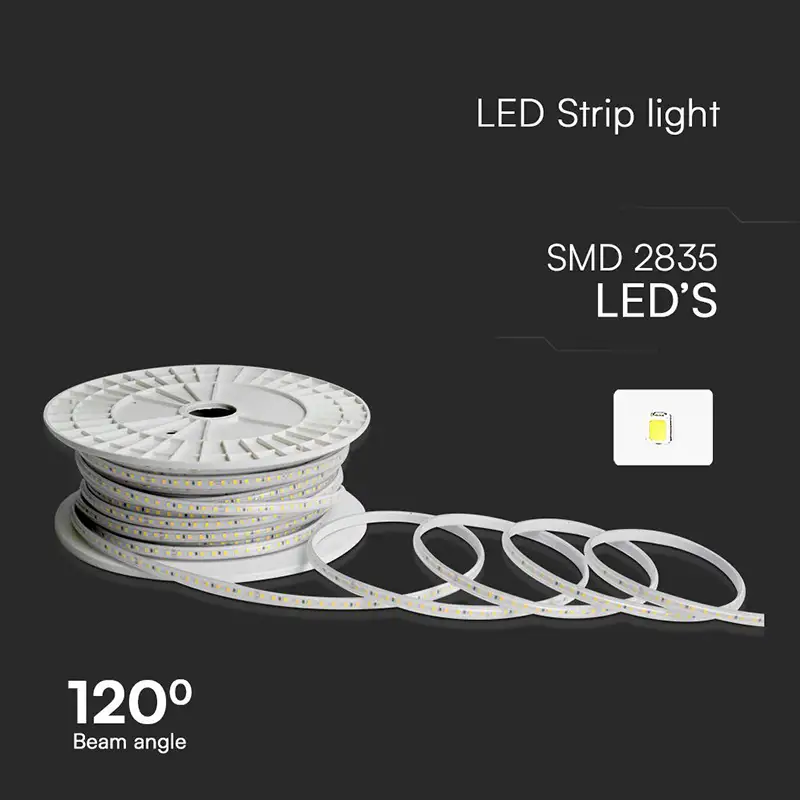 Banda Led 3000k smd2835 10.5w/m 220-240v IP65 3000k sku-23733 45984                                                                                                                                     