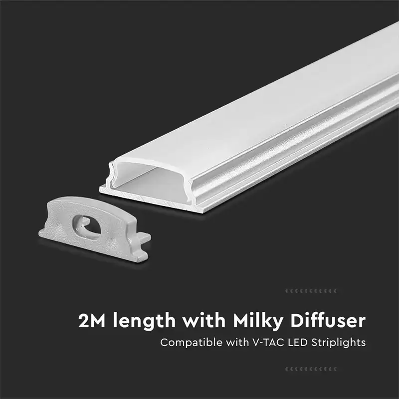 Profil aluminiu banda Led Flexibil 2m 18mm x 6mm SKU-2909 47598