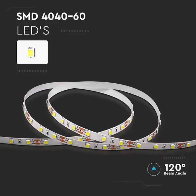 Banda Led 4000k IP20 8w/m smd4040 60led/m sku-2932 47522                                                                                                                                                