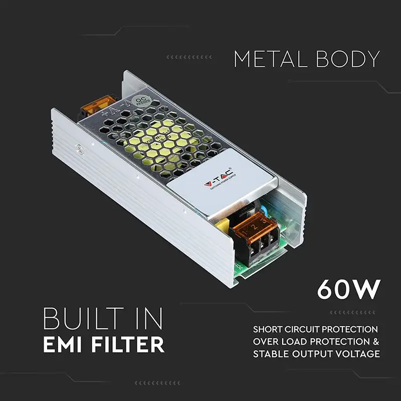 Sursa alimentare SMPS Slim 24V/2.5A 60W  IP20 sku-3261.47683                                                                                                                                            