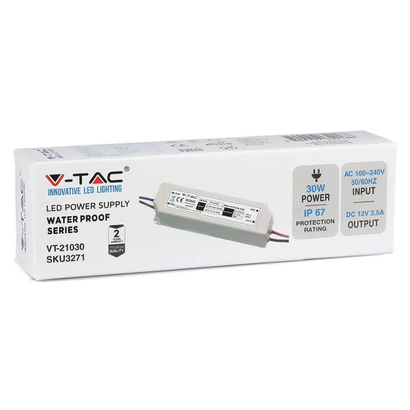 Sursa alimentare Banda led 12V/2.5A 30W IP65 SKU-3271.48596                                                                                                                                             