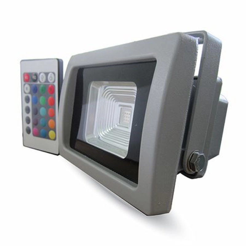 Reflector Led SMD 10W RGB cu senzor de lumina +telecomanda SKU-5894 43794                                                                                                                               