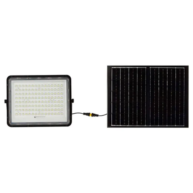 Reflector cu incarcare solara 20W 1800 lumeni 6400K - negru , SKU-7827