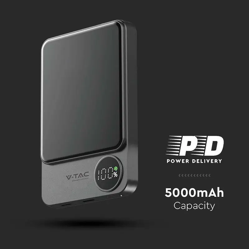 Power Bank Ultra Slim 5000mAh wireless Fast Charging sku-7850 39303                                                                                                                                     