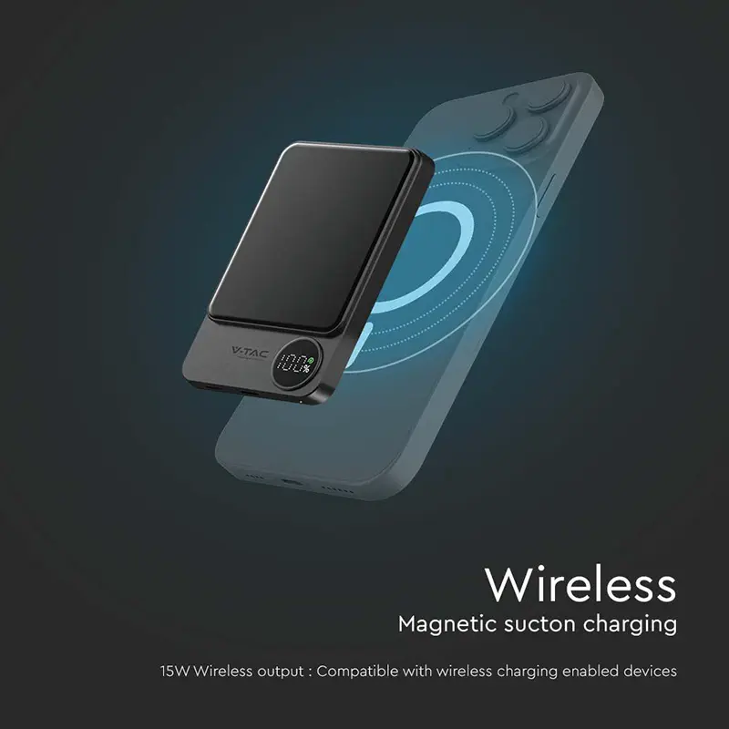 Power Bank Ultra Slim 5000mAh wireless Fast Charging sku-7850 39303                                                                                                                                     
