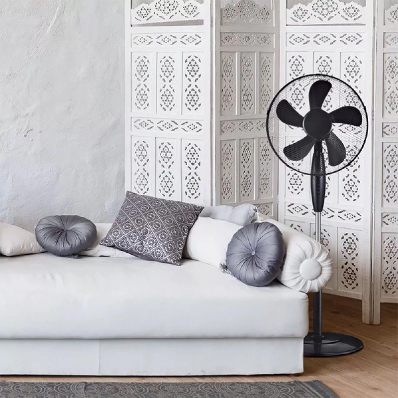 Ventilator cu picior 125cm 50W 16'' Negru  SKU-7923 46535                                                                                                                                               