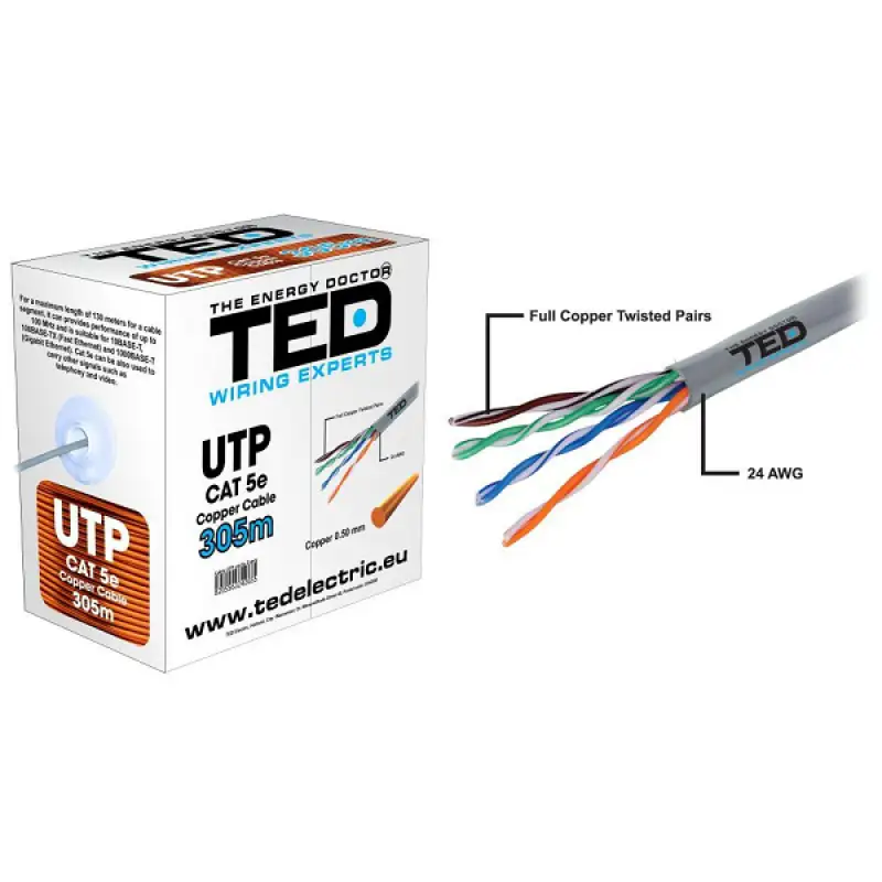 Cablu UTP cat 5E cupru integral TED002495.48484                                                                                                              