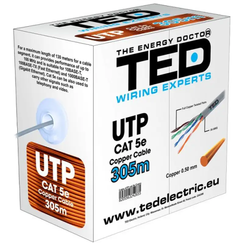 Cablu UTP cat 5E cupru integral TED002495.48484                                                                                                              