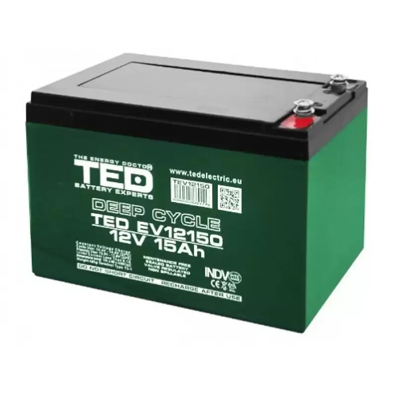 Acumulator vehicule electrice Deep Cycle 12V15A  H5 ted003775 47748                                                                                                                                     