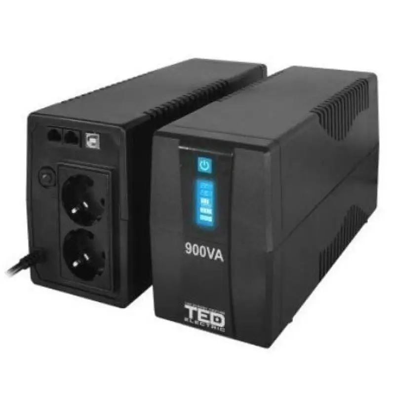 UPS 900VA/500W LCD Line interactive USB management ted003942 46241                                                                                                                                      