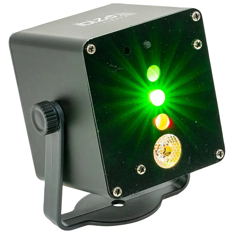 Mini laser 160MW + efect LED RGB 3W TINYLED-LASRG
