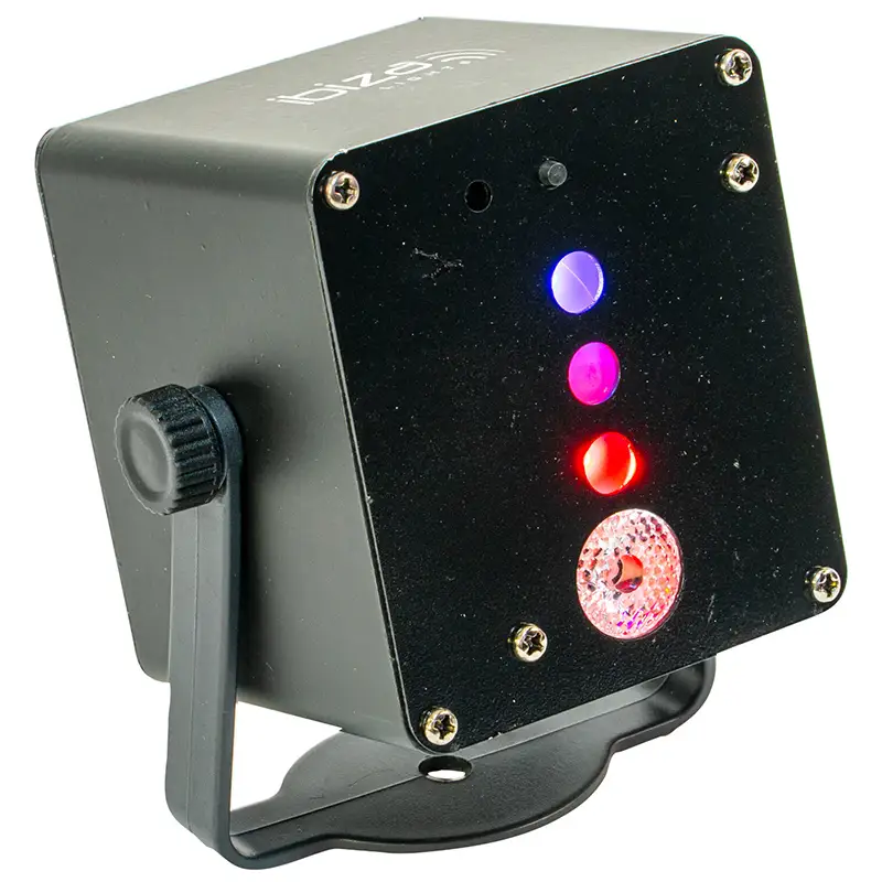 Mini laser 160MW + efect LED RGB 3W TINYLED-LASRG