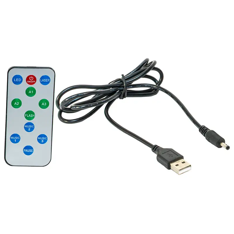 Mini laser 160MW + efect LED RGB 3W TINYLED-LASRG