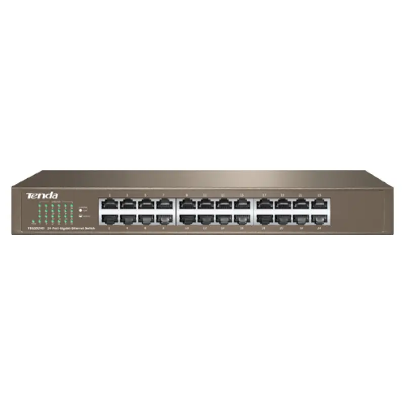 Switch 24 porturi RJ45 Gigabit metalic Tenda TEG 1024D 43203                                                                                                                                            