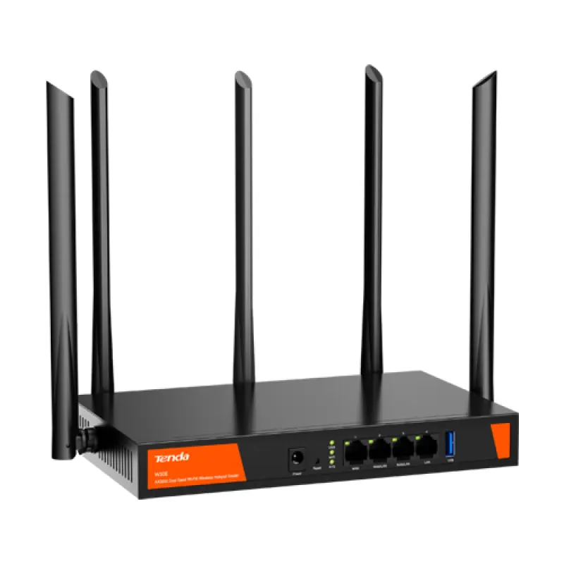 Router wireless Wi-Fi 6 Business multi WAN dual-band 200 utilizatori AX3000 Tenda tnd-w30e 38867                                                                                                        