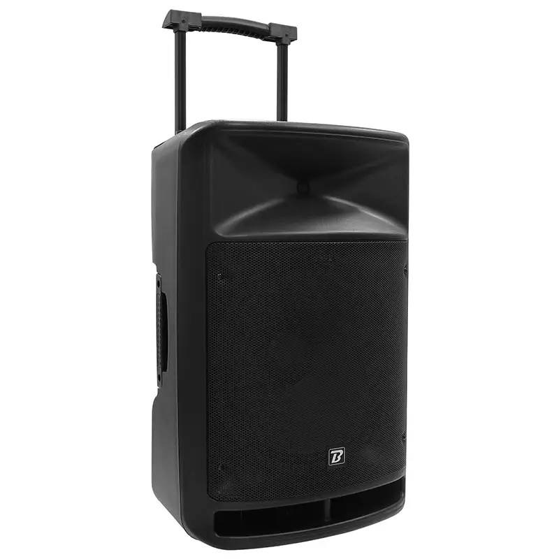 Boxa portabila 15''/38cm + tweeter 350W BT/USB/FM/SD + 2 microfoane VHF TRAVELSOUND15