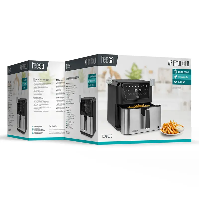 Friteuza AirFryer 8L 1700W Digital Tessa tsa8079 45757                                                                                                                                                  