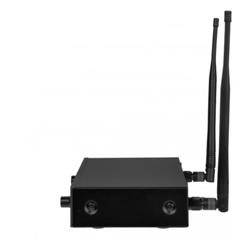 Microfon wireless set UHF ZZIPP TXZZ416 Receiver 2 canale ,transmiter 2 mic lavaliera + 2 mic casca 47261                                                                                               