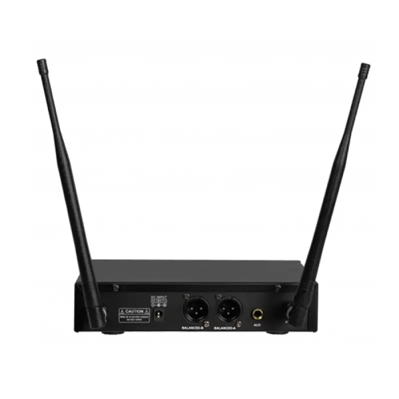 Microfon wireless set UHF ZZIPP TXZZ416 Receiver 2 canale ,transmiter 2 mic lavaliera + 2 mic casca 47261                                                                                               