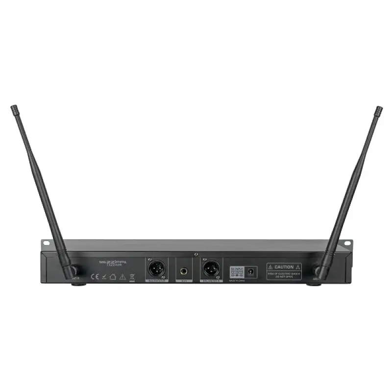 Microfon wireless Set UHFZZIPP TXZZ422 Receiver 2 canale ,2 mic lavaliera + 2 mic casca 48658                                                                                                           