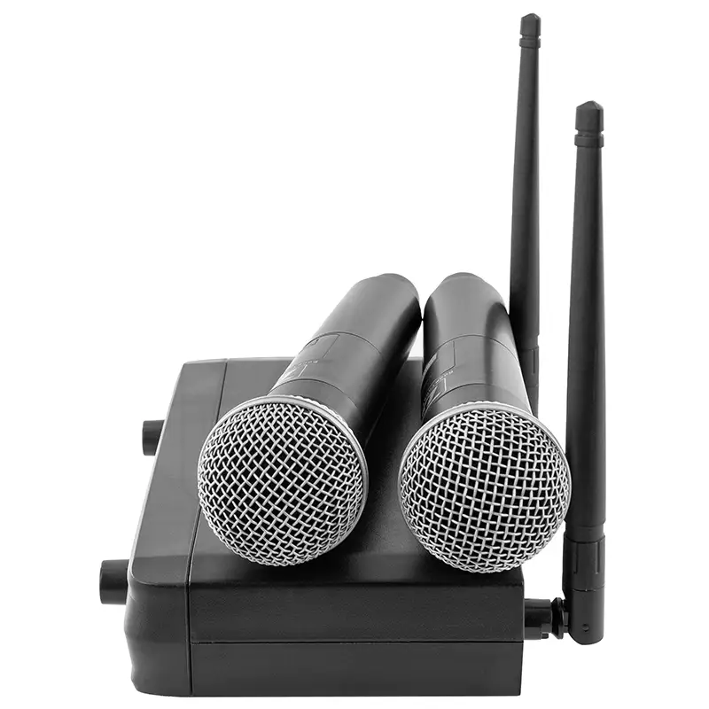 Set 2 Microfone UHF Wireles UHF DUO 663.5Mhz/682.2Mhz 46120                                                                                                                                             