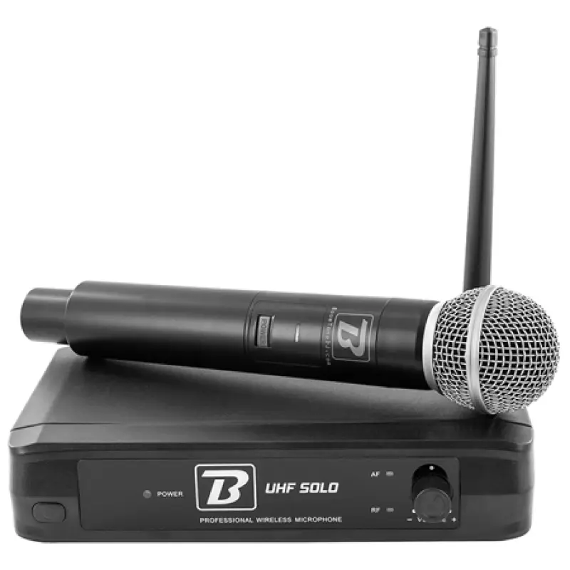 Microfon wireless UHF hand + receptor , 663.5MHZ ,  UHF SOLO F2