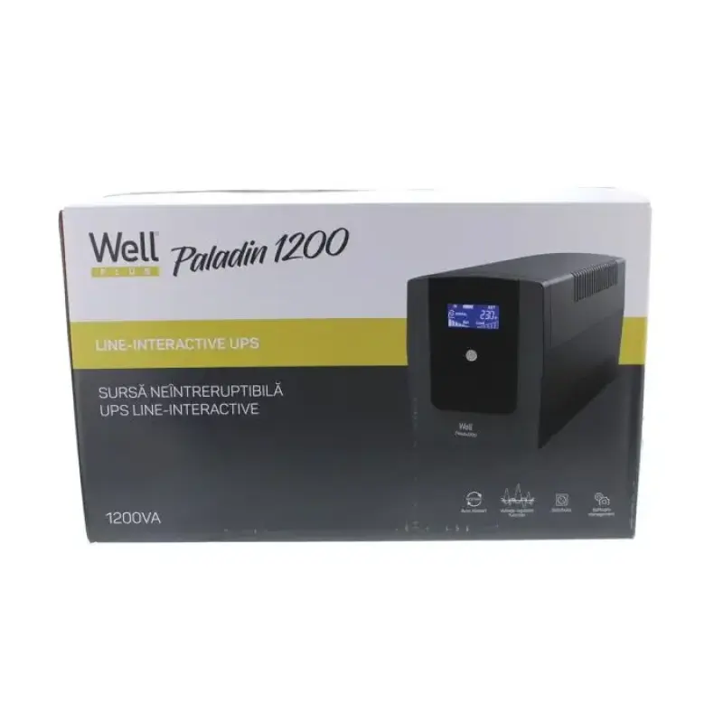 UPS Line interactiv 1200VA/720W Well Paladin ups-lint-paladin1200-wl 42999                                                                                                                              