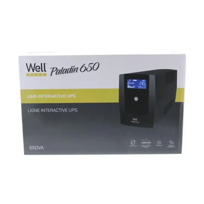 UPS Line  interactiv 650VA/390W Well Paladin ups-lint-paladin650-wl 45952                                                                                                                               