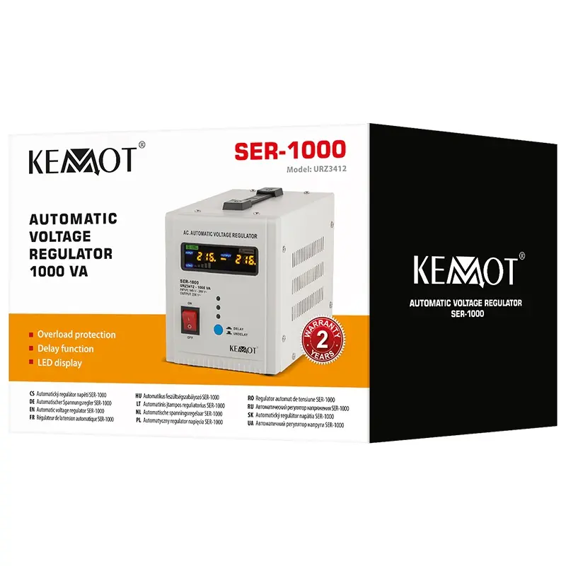 Stabilizator automat de tensiune 1000VA Kemot URZ3412 42763                                                                                                                                             
