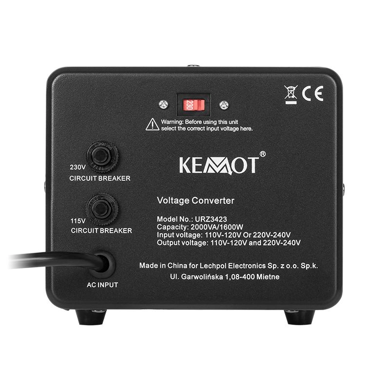Convertor tensiune 1600W 230v-110v 2000va Kemot urz3423 44052