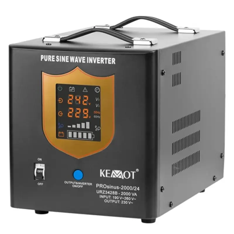 UPS centrale sinus pur 2000VA/1400W / 24V KEMOT