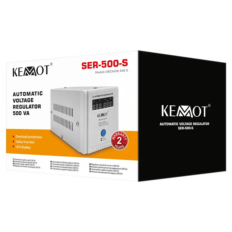 Stabilizator automat de tensiune 500VA Kemot URZ3438-500S 41974                                                                                                                                         