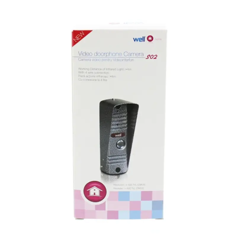 Camera video exterioara videointerfon Well VDPC-S02GY-WL 42945                                                                                                                                          