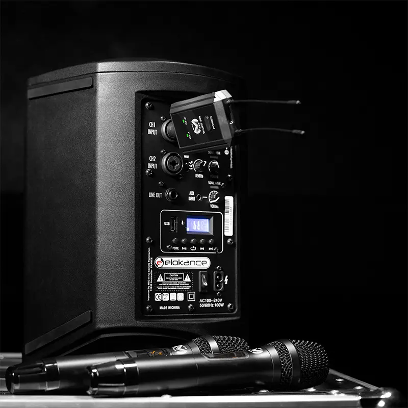 Set 2 Microfoane wireless UHF W-UHF 200M.48979                                                                                                               