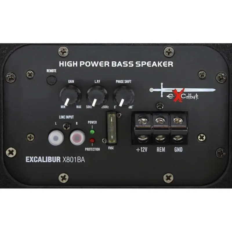Subwoofer activ pentru masina Exalibru x801ba 45800                                                                                                                                                     