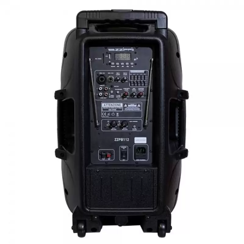 Boxa Activa 12''portabila cu baterie ,Mp3 player BT 2 microfoane wireless ZZPB112 48149                                                                                                                 