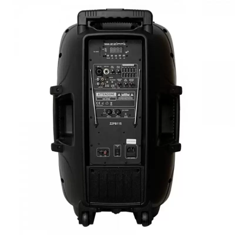 Boxa Activa 15'' portabila cu baterie  Mp3 BT,2 mic 450w/max  ZZPB115 48150                                                                                                                             