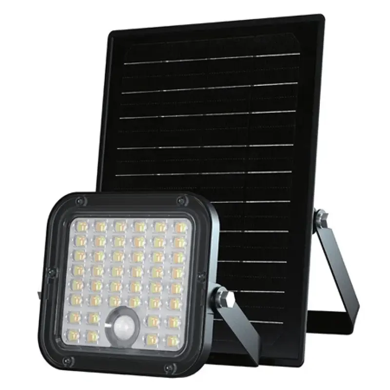 REFLECTOR LED SOLAR 30W 4800LM 3IN1 - NEGRU