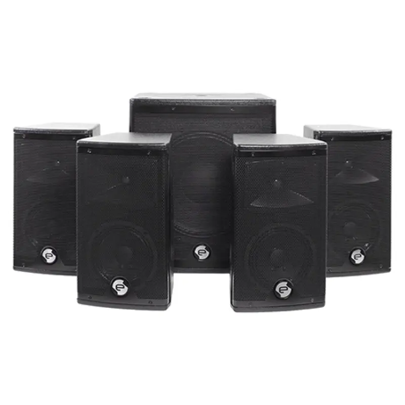 SISTEM 1 SUBWOOFER ACTIV 270W + 4 SATELITI 12"/30CM 80WX4